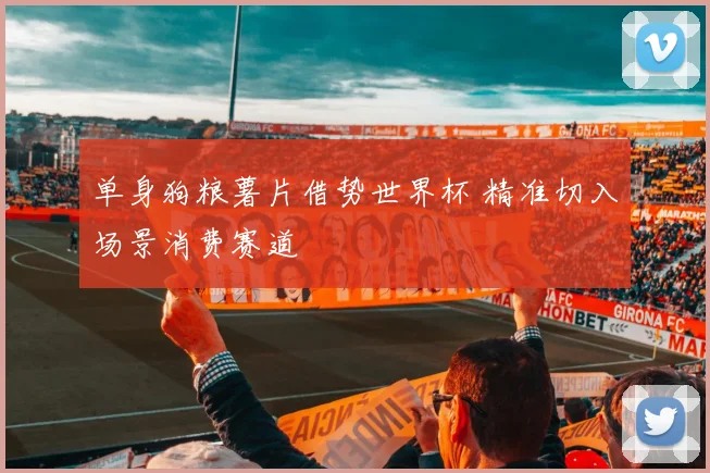 单身狗粮薯片借势世界杯 精准切入场景消费赛道